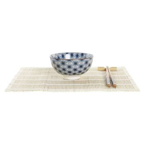Set za sushi DKD Home Decor 14,5 x 14,5 x 31 cm Plava Gres Keramika Orijentalno (16 Dijelovi) Cijena
