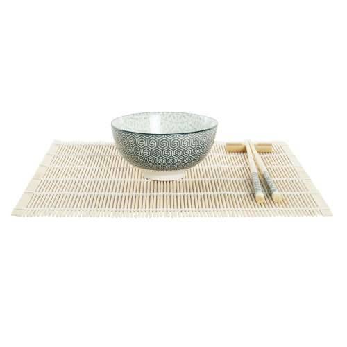 Set za sushi DKD Home Decor 14,5 x 14,5 x 31 cm Zelena Gres Keramika Orijentalno (16 Dijelovi) Cijena