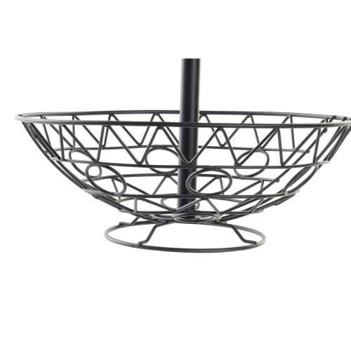 Posuda za Voće DKD Home Decor Crna Metal geometrijski 28 x 28 x 40 cm Cijena