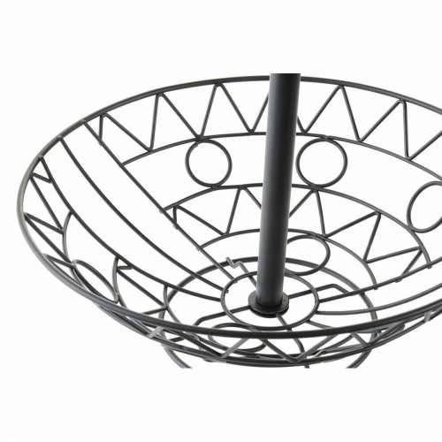 Posuda za Voće DKD Home Decor Crna Metal geometrijski 28 x 28 x 58 cm Cijena