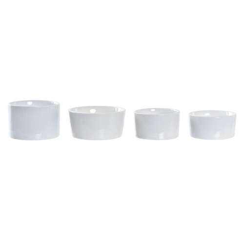 Set za Predjelo DKD Home Decor Bijela/Crna Metal Bambus Gres Keramika Loft 5 Dijelovi 20 x 20 x 14 cm Cijena