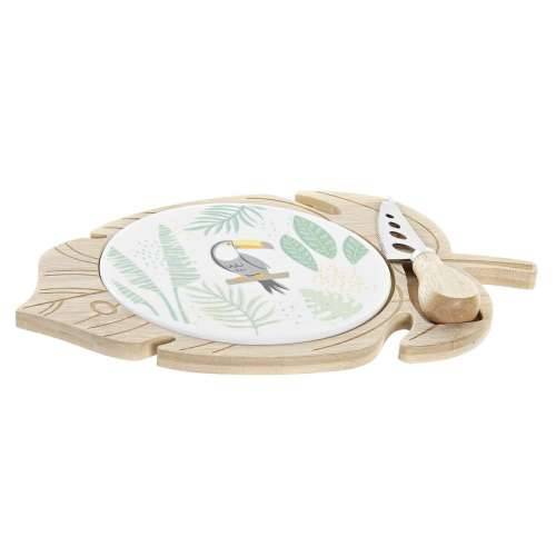 Daska za Sir DKD Home Decor Bambus Gres Keramika 28 x 18 x 3 cm (12 kom.) Cijena