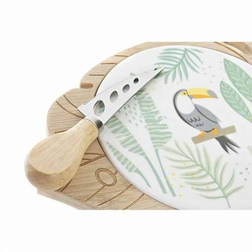 Daska za Sir DKD Home Decor Bambus Gres Keramika 28 x 18 x 3 cm (12 kom.) Cijena