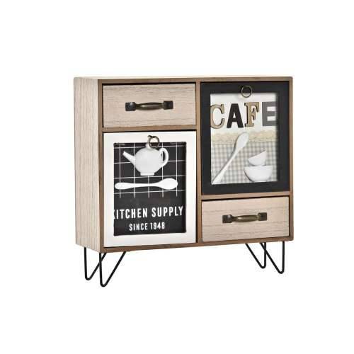 Kuhinjski ormarić DKD Home Decor Smeđa Crna Zelena 30 x 10 x 29 cm Kuhinja Cijena
