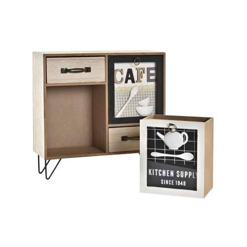 Kuhinjski ormarić DKD Home Decor Smeđa Crna Zelena 30 x 10 x 29 cm Kuhinja Cijena