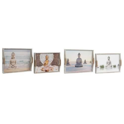 Set pladnjeva DKD Home Decor 40 x 30 x 6 cm Drvo MDF (2 kom.) Cijena