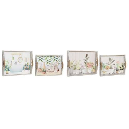 Set pladnjeva DKD Home Decor 40 x 30 x 6 cm Drvo MDF (2 kom.) Cijena