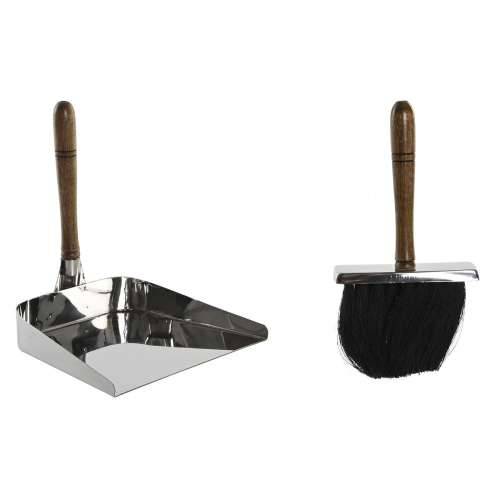 Pribor za Kamin DKD Home Decor Nehrđajući Čelik Drvo Manga 24 x 21 x 26 cm Cijena
