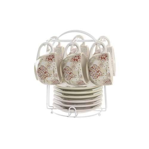 Set za Kavu DKD Home Decor Zelena Bež Metal Dolomite 180 ml Cijena