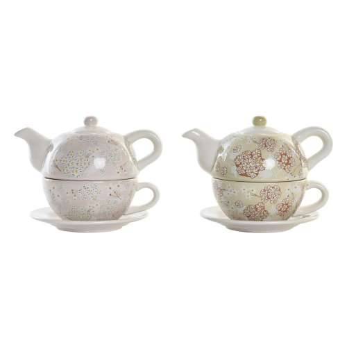 Čajnik DKD Home Decor Tasīte 750 ml Dolomite (2 kom.) Cijena