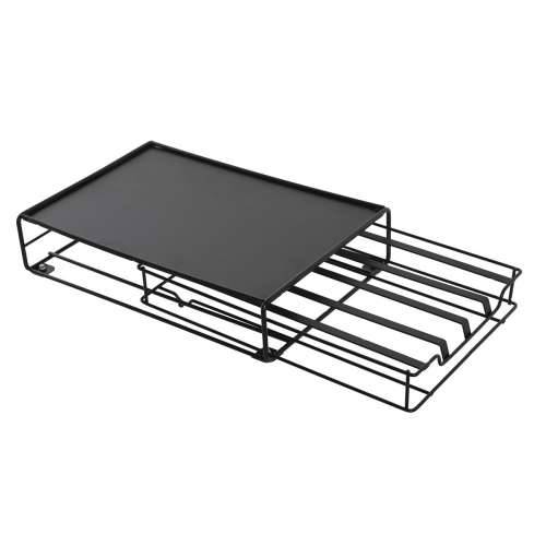 Organizator za Kapsule Kave DKD Home Decor 21 x 31 x 7,5 cm Crna Metal Cijena