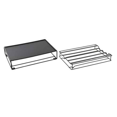 Organizator za Kapsule Kave DKD Home Decor 21 x 31 x 7,5 cm Crna Metal Cijena
