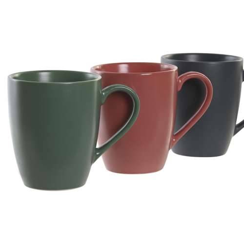 Set 4 Velikih Šalica DKD Home Decor Zelena Roza Tamno sivo Gres Keramika 300 ml 19 x 13 x 31 cm Cijena
