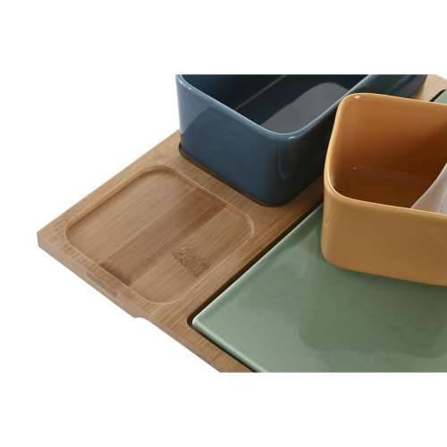 Set za Predjelo DKD Home Decor Porculan Pisana Bambus 5 Dijelovi (27 x 26 x 8 cm) Cijena