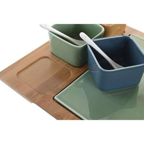 Set za Predjelo DKD Home Decor Porculan Pisana Bambus 8 Dijelovi (30 x 30 x 6 cm) Cijena