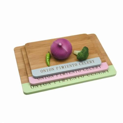 Daska za rezanje DKD Home Decor Plava Zelena Roza Bambus 33,5 x 22,4 x 1,2 cm Cijena
