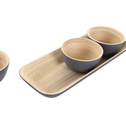 Set za Predjelo DKD Home Decor Bambus 32 x 12,7 x 3,5 cm (3 kom.) Cijena