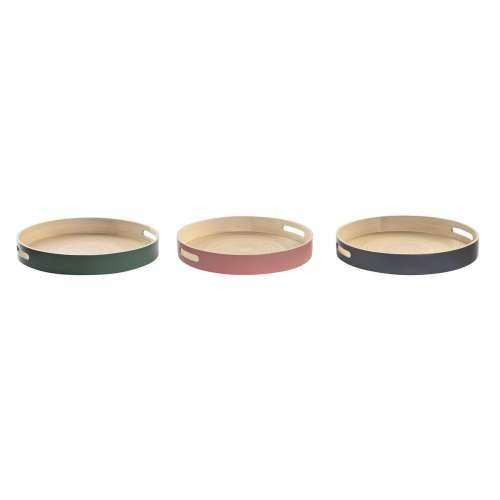 Pladanj DKD Home Decor 38 x 38 x 5,5 cm (3 Dijelovi) Cijena