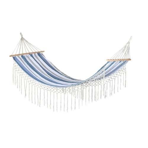 Hamak DKD Home Decor Crte Plava Bijela (200 x 100 x 5 cm) Cijena