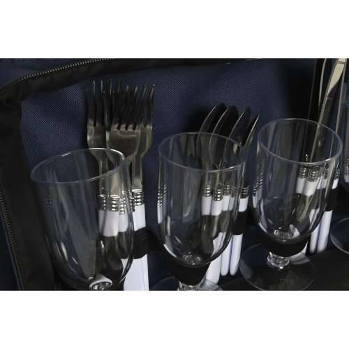 Set za piknik DKD Home Decor 43 x 23 x 29 cm Mornarsko plava Cijena