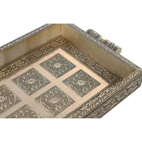 Pladanj DKD Home Decor Šampanjac Drvo Metal 36 x 22 x 4 cm Cijena