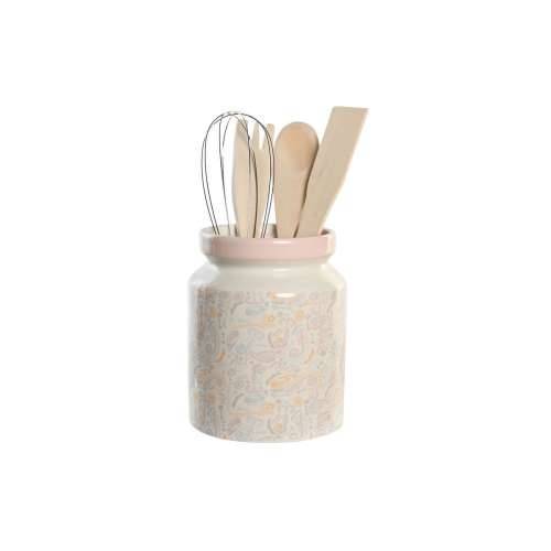 Posuda za Kuhinjski Pribor DKD Home Decor Metal Dolomite Drvo MDF 12 x 12 x 25 cm Cijena