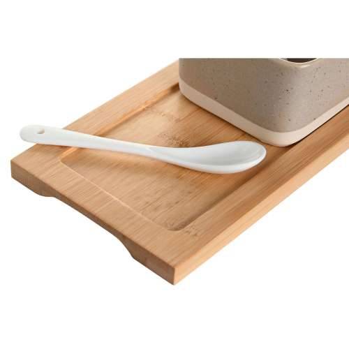 Set za Predjelo DKD Home Decor 29 x 11,5 x 1,5 cm Porculan Pisana Bambus Skandinavski Cijena