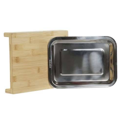 Daska za rezanje DKD Home Decor Prirodno Bambus Nehrđajući Čelik 28 x 21,5 x 4,2 cm Cijena