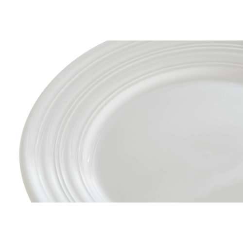 Plakans šķīvis DKD Home Decor Bijela Porculan 19 x 19 x 2 cm Cijena