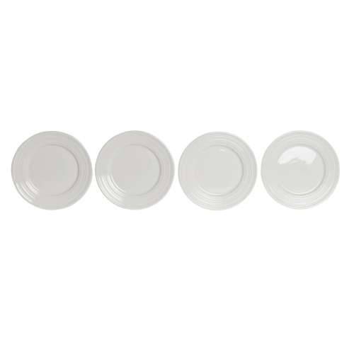 Plakans šķīvis DKD Home Decor Bijela Porculan 19 x 19 x 2 cm Cijena