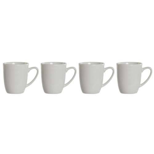 Set 4 Velikih Šalica DKD Home Decor Bijela Porculan 330 ml 12 x 10 x 9 cm Cijena