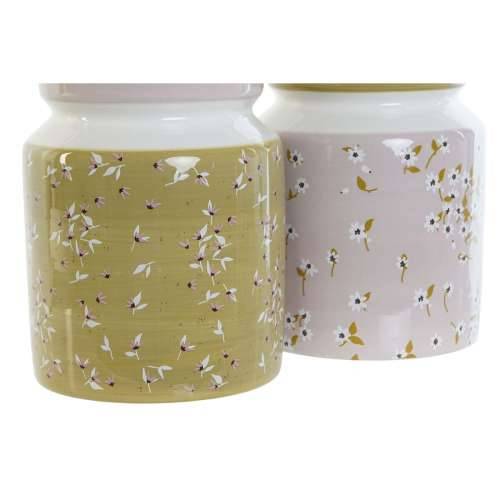Posuda za Kuhinjski Pribor DKD Home Decor Metal Dolomite Drvo MDF 12 x 12 x 25 cm (2 kom.) Cijena