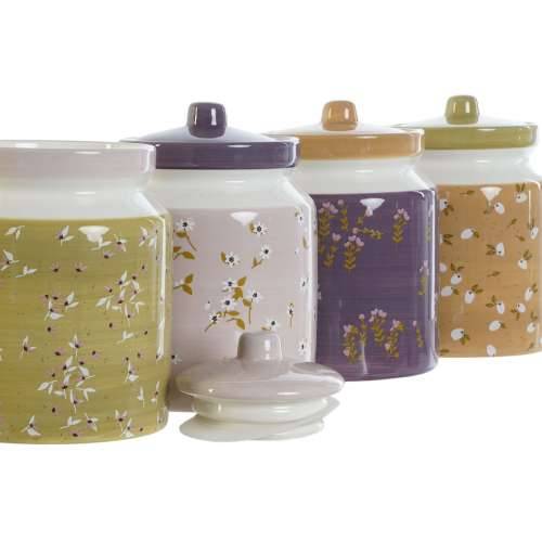 Čamac DKD Home Decor Zelena Roza Horčica Lila Dolomite Shabby Chic 1 L 12 x 12 x 16 cm (4 kom.) Cijena