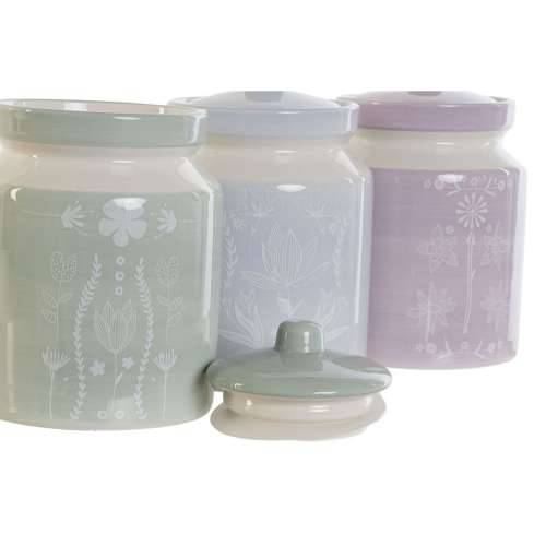 Čamac DKD Home Decor Plava Zelena Lila Dolomite 12 x 12 x 16 cm (3 kom.) Cijena