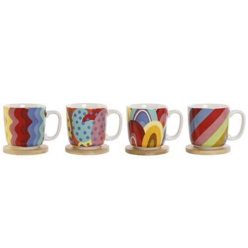 Set za Kavu DKD Home Decor Pisana Koraljni Bambus Dolomite moderan 180 ml Cijena
