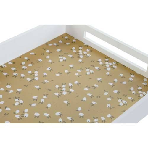 Pladanj DKD Home Decor Zelena Horčica Tamno smeđi Svetlo roza Drvo MDF 40 x 30 x 5 cm (4 kom.) Cijena
