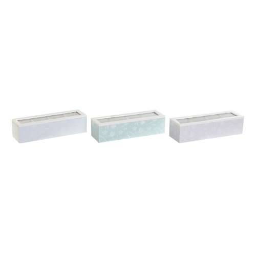 Kutija za Čajeve DKD Home Decor Plava Zelena Lila Kristal Drvo MDF (3 kom.) Cijena