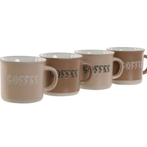 Set Šalica za Kavu Home ESPRIT Smeđa Gres Keramika 180 ml Cijena