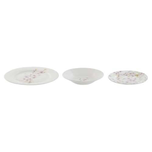 Set Posuđa Home ESPRIT Bijela Zelena Roza Porculan 18 Dijelovi 27 x 27 x 2 cm Cijena