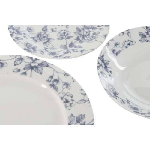Set Posuđa Home ESPRIT Plava Porculan Cvjetni 18 Dijelovi 27 x 27 x 2 cm Cijena