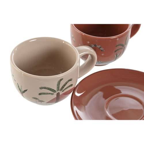 Set Šalica za Kavu Home ESPRIT Rumena Bež Terakota Lila Metal Dolomite 180 ml Cijena