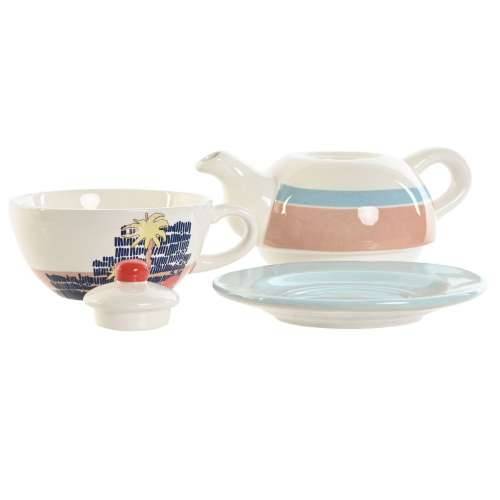 Čajnik Home ESPRIT Plava Bijela Zelena Svetlo roza Dolomite 750 ml (2 kom.) Cijena