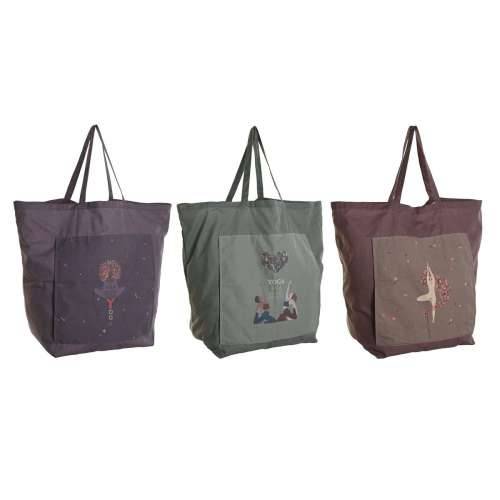 Tkana vrećica DKD Home Decor Smeđa Zelena Bordo Platno 68 x 30 x 55 cm (3 kom.) Cijena