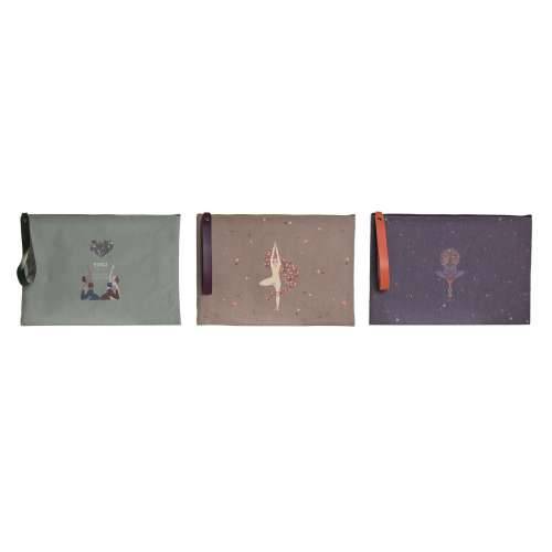Neseser DKD Home Decor Smeđa Zelena Bordo Platno Yoga 31 x 1 x 21 cm (3 kom.) Cijena