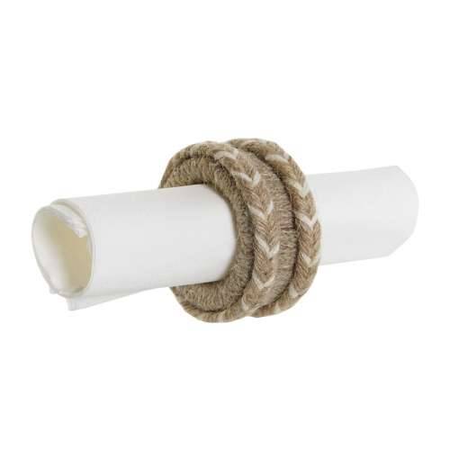 Prsten za salvete DKD Home Decor Prirodno Juta Drvo Manga 6 x 3 x 6 cm 4 Dijelovi Cijena