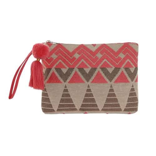 Putni Neseser Home ESPRIT Bež Fuksija 26 x 2 x 19 cm Cijena