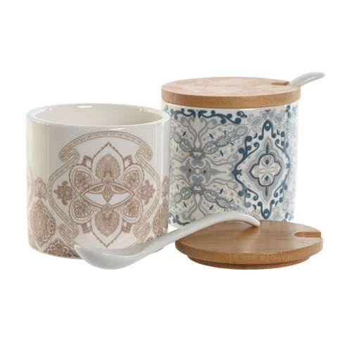 Zdjela za Šećer Home ESPRIT Plava Bež Roza Lila Bambus Dolomite 7,5 x 7,5 x 7,5 cm (2 kom.) Cijena