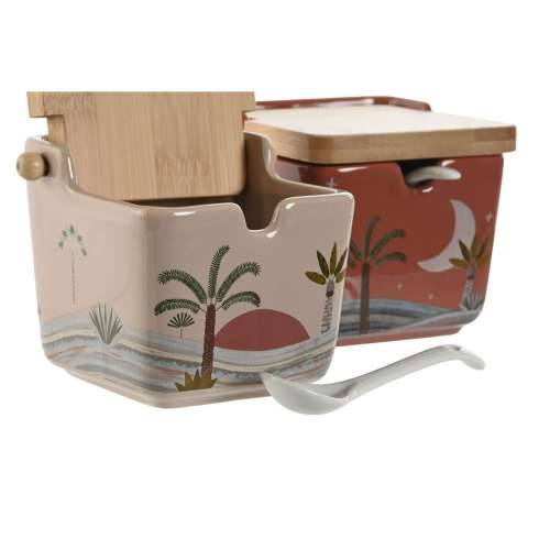 Zdjela za Šećer Home ESPRIT Bež Roza Terakota Lila Bambus Dolomite 7,5 x 7,5 x 7,5 cm (2 kom.) Cijena