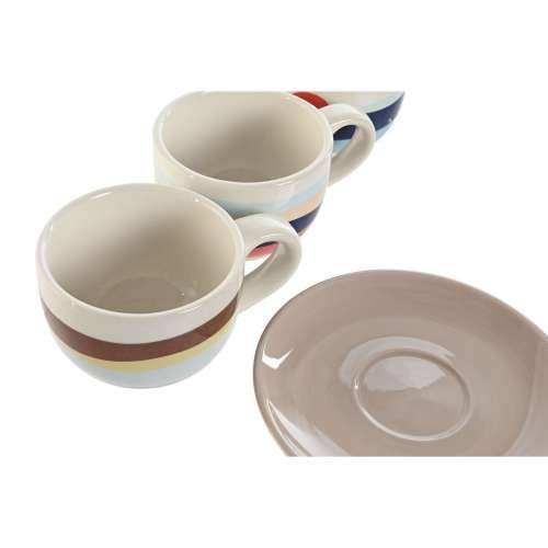 Set Šalica za Kavu Home ESPRIT Rumena Plava Zelena Lila Metal Dolomite 180 ml Cijena