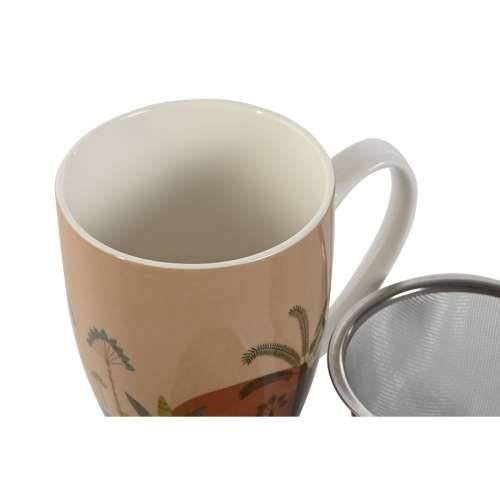 Šalica s Filtrom za Čaj Home ESPRIT Plava Bež Terakota Nehrđajući Čelik Porculan 380 ml (2 kom.) Cijena